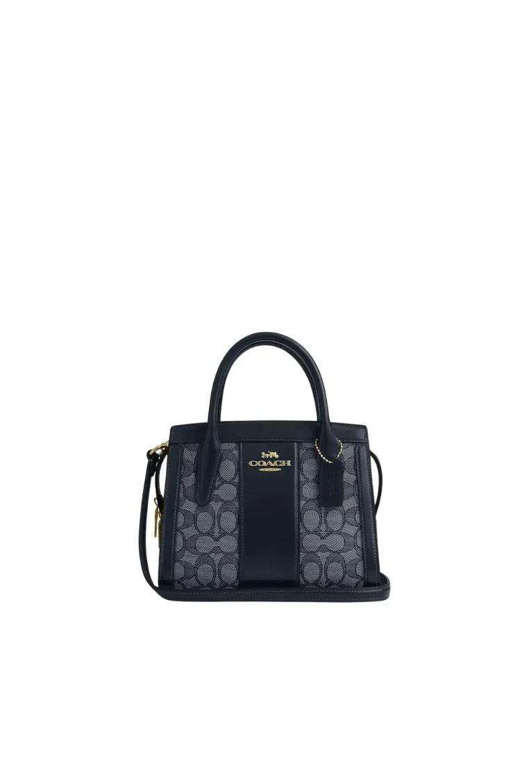 ( PREORDER ) Coach Andrea Carryall Crossbody In Gold Navy Midnight Navy CT766