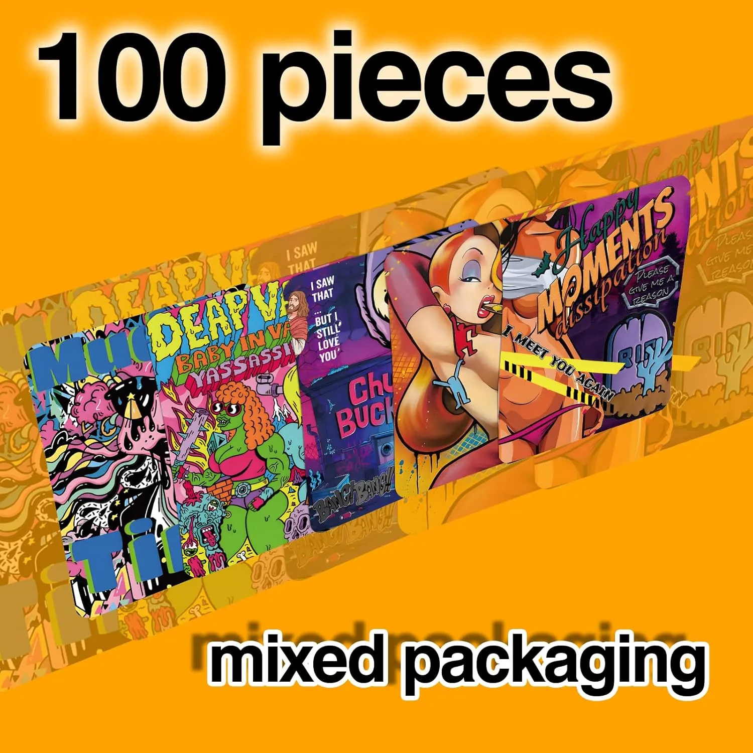 100 Pcs With Design Patterns Kraft paper Bags Packaging Bags3.94x4.92In,Clear Window Resealable Bags Foil Pouch Bags for Food Storage and Tea,Coffee Bean,Snack Candy for Small Business (JKH8004)