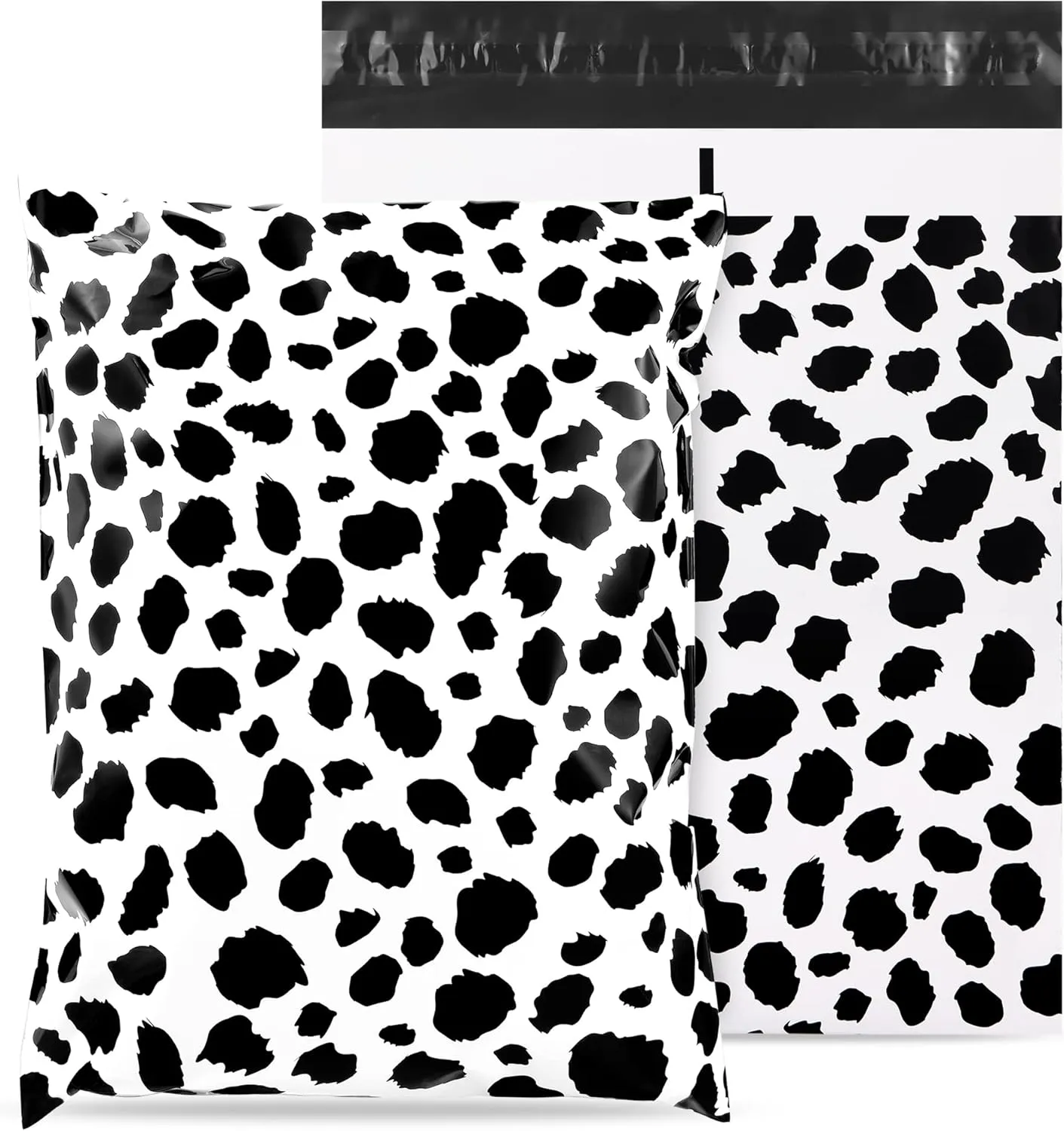 10x13 Inch TONESPAC 100 Pack 3.15Mil Poly Mailers Shipping Bags, Self-Sealing Non-Padded Envelopes for Small Business, Waterproof Poly Mailing Bags (Leopard Pattern)