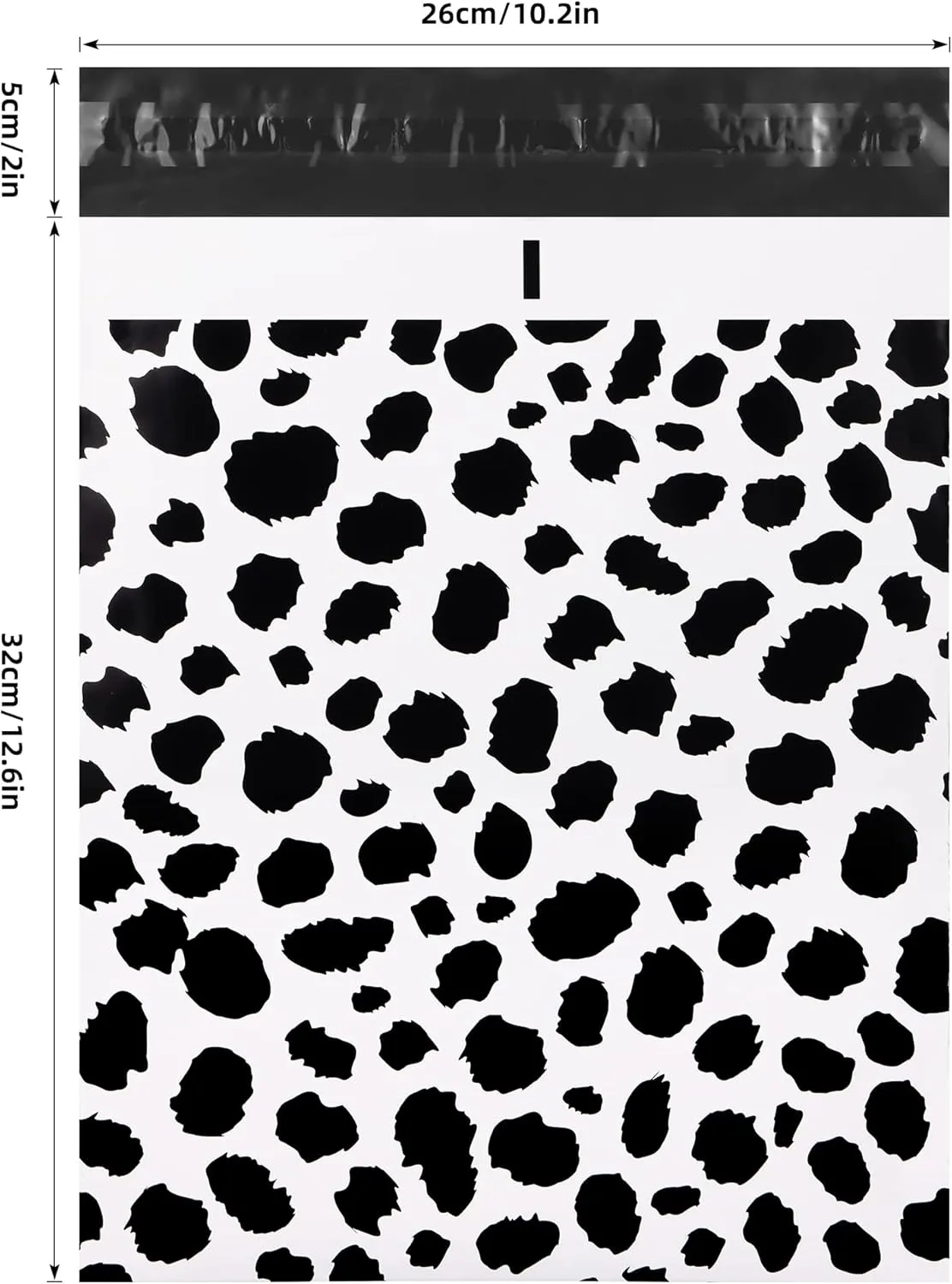 10x13 Inch TONESPAC 100 Pack 3.15Mil Poly Mailers Shipping Bags, Self-Sealing Non-Padded Envelopes for Small Business, Waterproof Poly Mailing Bags (Leopard Pattern)