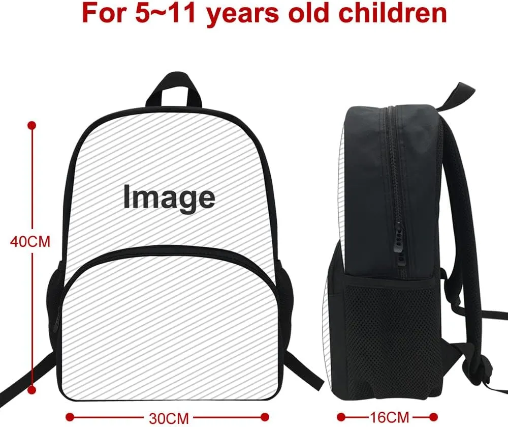 16inch Leopard Backpack Animal Pattern Kids School Bags (D998c)
