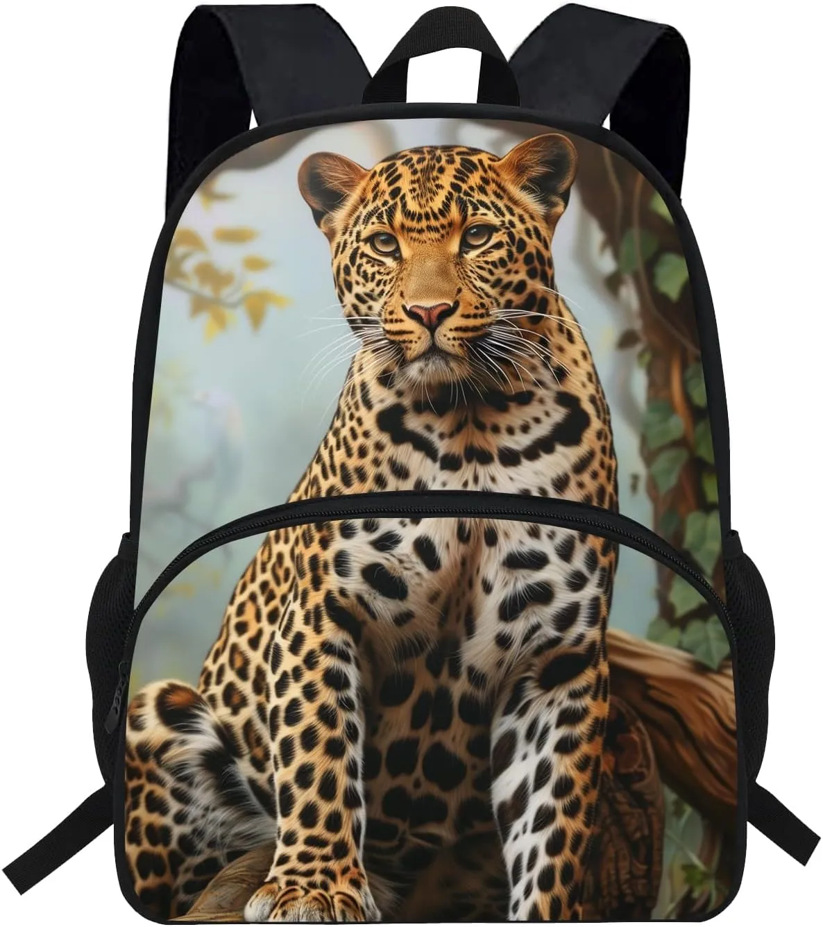 16inch Leopard Backpack Animal Pattern Kids School Bags (D998c)