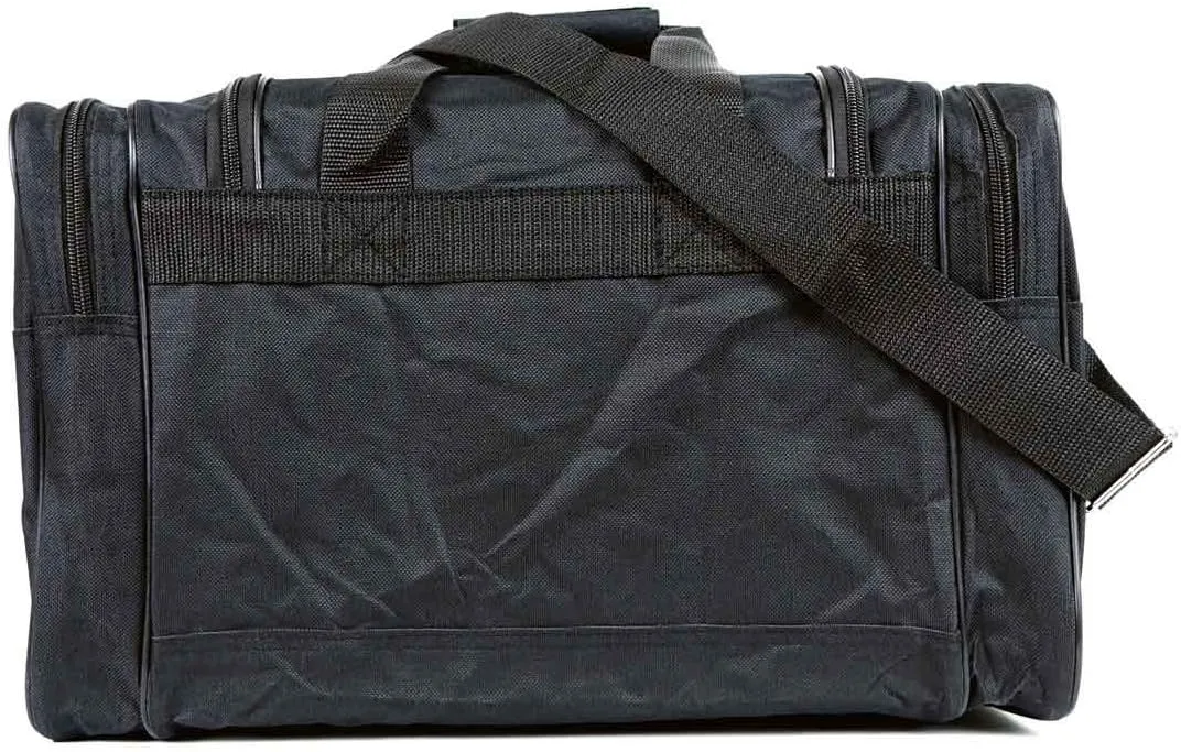 17" Duffel Bag Travel Size Sports Gym Bag (Duffle Bag) (Black)