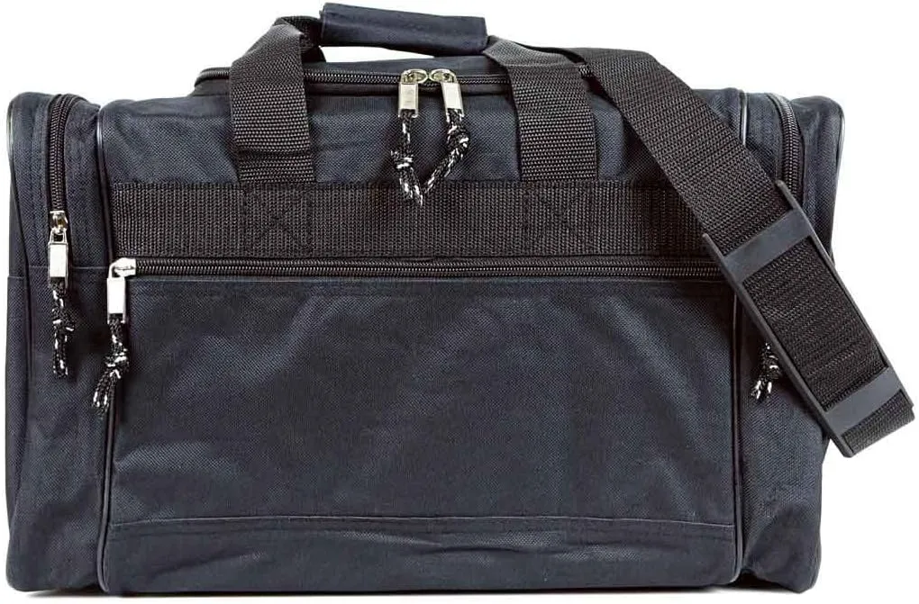 17" Duffel Bag Travel Size Sports Gym Bag (Duffle Bag) (Black)