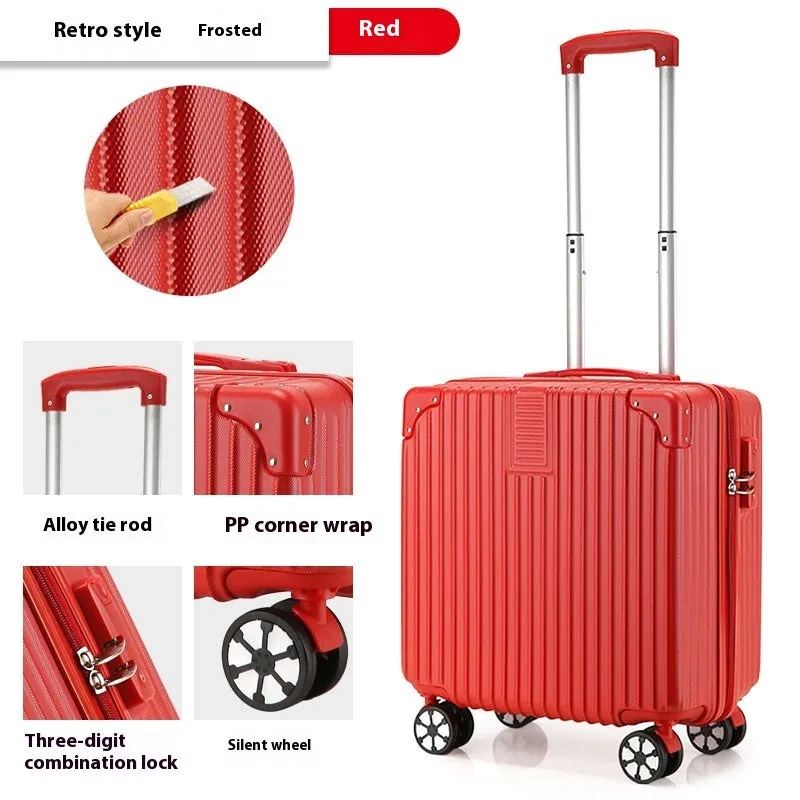 18-inch Trolley Case Printed Pattern Luggage Small Children Suitcase Boarding Bag Suitcase