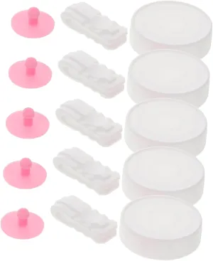 1Set Sealing Clips Valve Plugs Stoppers for Airtight Storage User Friendly Design for Vacuum Sealing