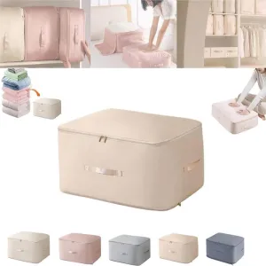 2024 New Space Saving Self Compression Organizer,Compression Duvet Storage Bag Large Capacity,Self Compression Moving Organizer Bags Heavy Duty Moving Bags for Comforters, Apricot