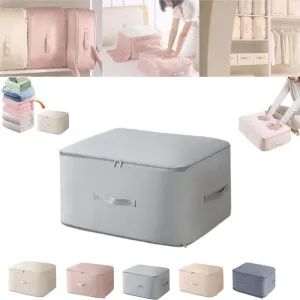 2024 New Space Saving Self Compression Organizer,Compression Duvet Storage Bag Large Capacity,Self Compression Moving Organizer Bags Heavy Duty Moving Bags for Comforters, Grey