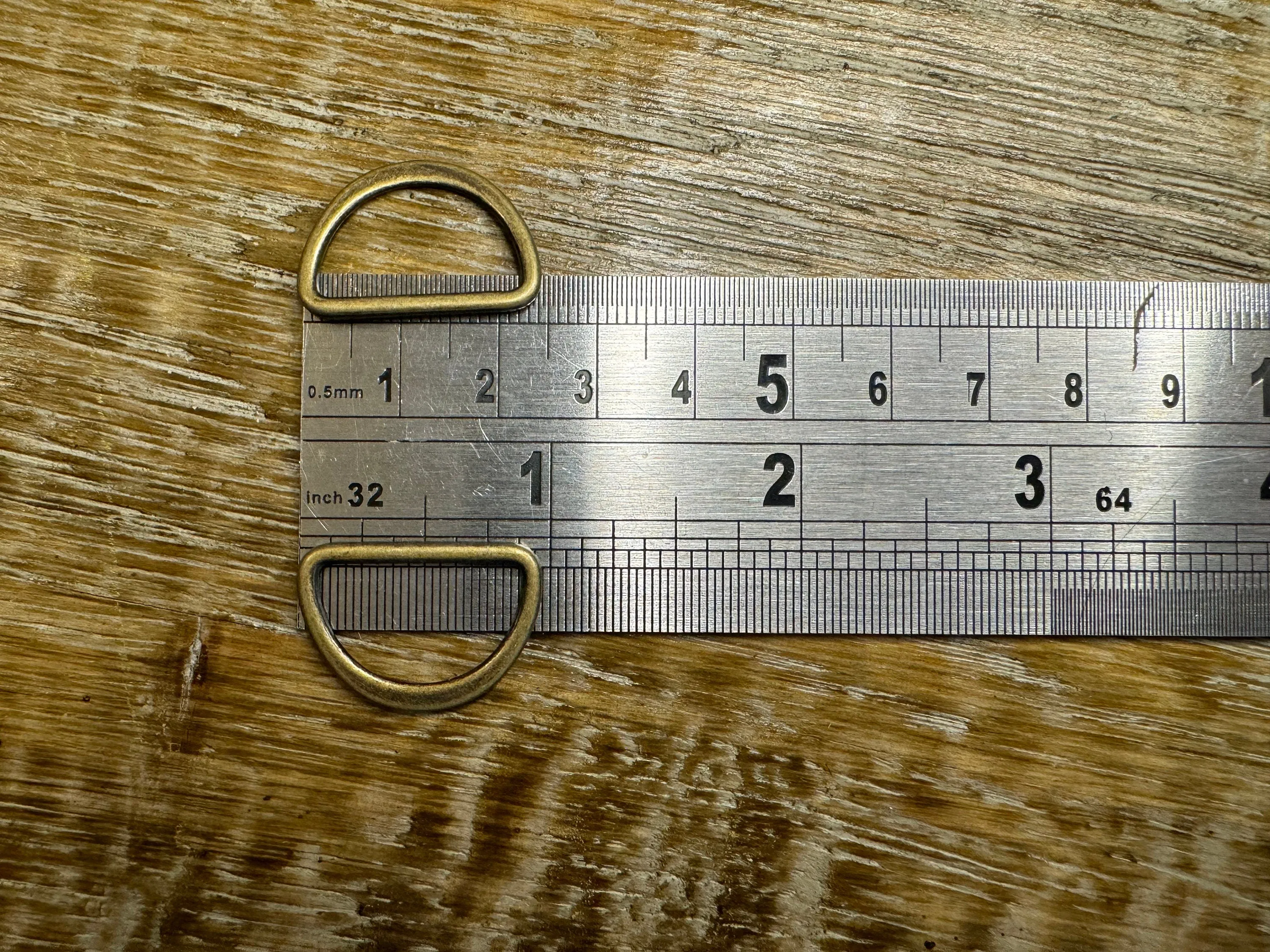 20pcs, 1” Metal D Rings, Antique Brass, Flat Metal D Rings, Solid Metal D Rings, Bikini, Tops, Bags, Crafts, Clothing, Rucksacks, Jeans