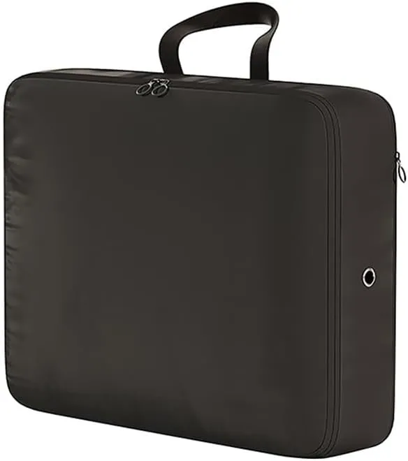 2PCS Compression Packing Cube Wardrobe Drawer Puffer Jacket Storage Foldable Luggage Suitcase Organizer Compressed Travel Clothes Bag(Black,40X30X18)