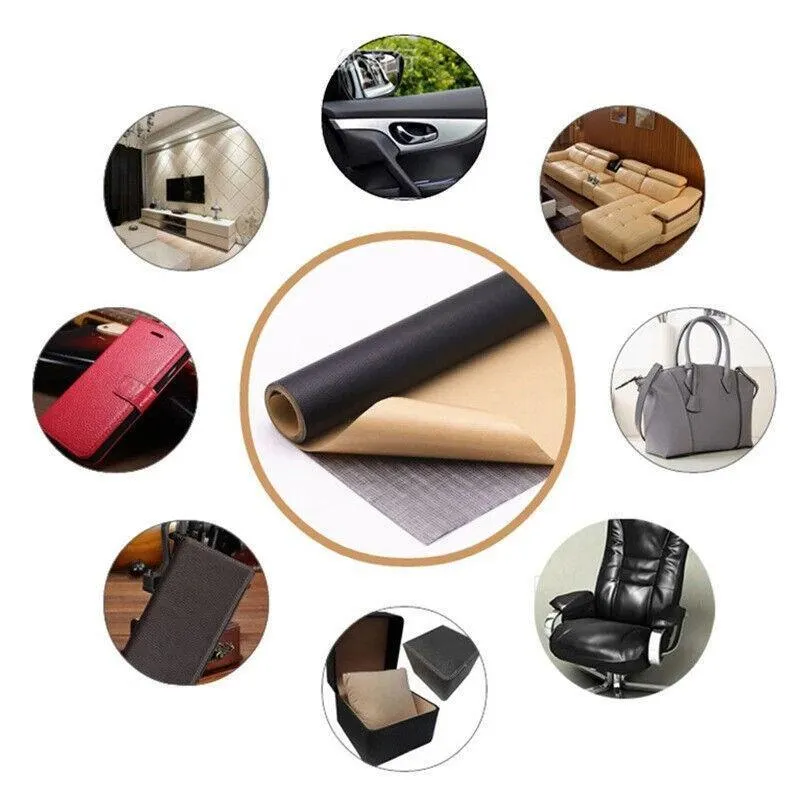 2X Self Adhesive Leather Repair Patches Kit Sofa Couch Car Seats Patching Tool