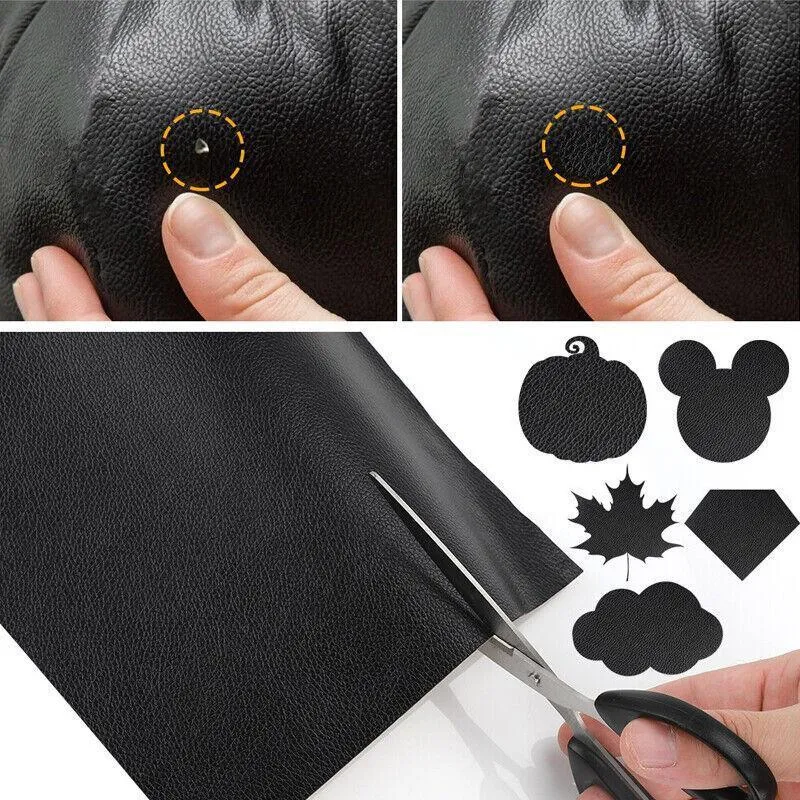 2X Self Adhesive Leather Repair Patches Kit Sofa Couch Car Seats Patching Tool