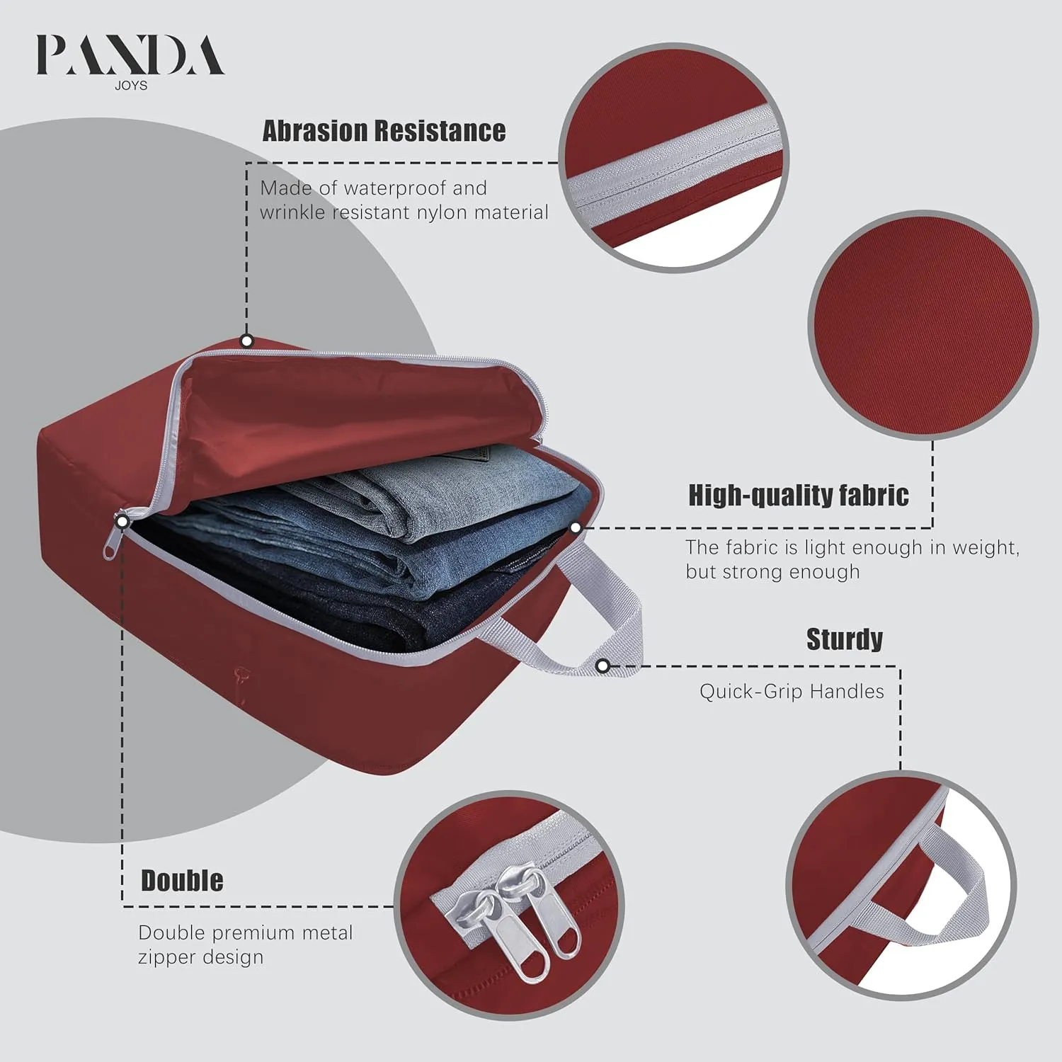 4 Set Compression Packing Cubes Travel - Travel Accessories Expandable Packing Organizers for Carry On - Essentials Luggage Travel Bags