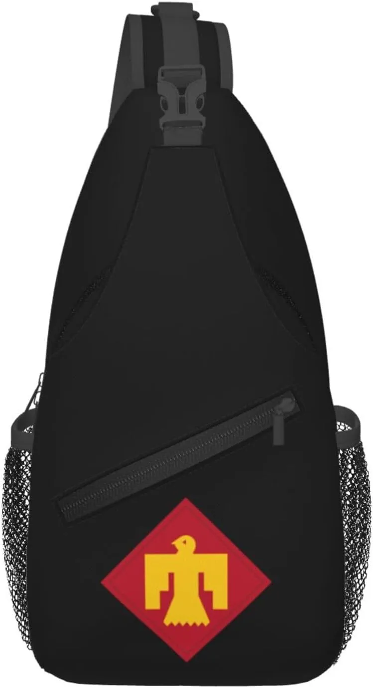 45Th Infantry Brigade Combat Team of the United States Army Crossbody Bags For Women Men Chest Backpack Gym Shoulder Bag Travel Outdoor Sports Casual Crossbody Bags