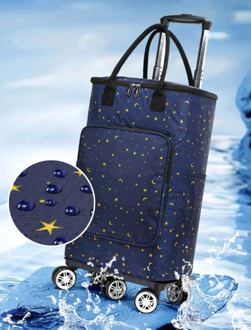 5-Wheeled Household Foldable and Detachable Shopping cart（ZX5J）