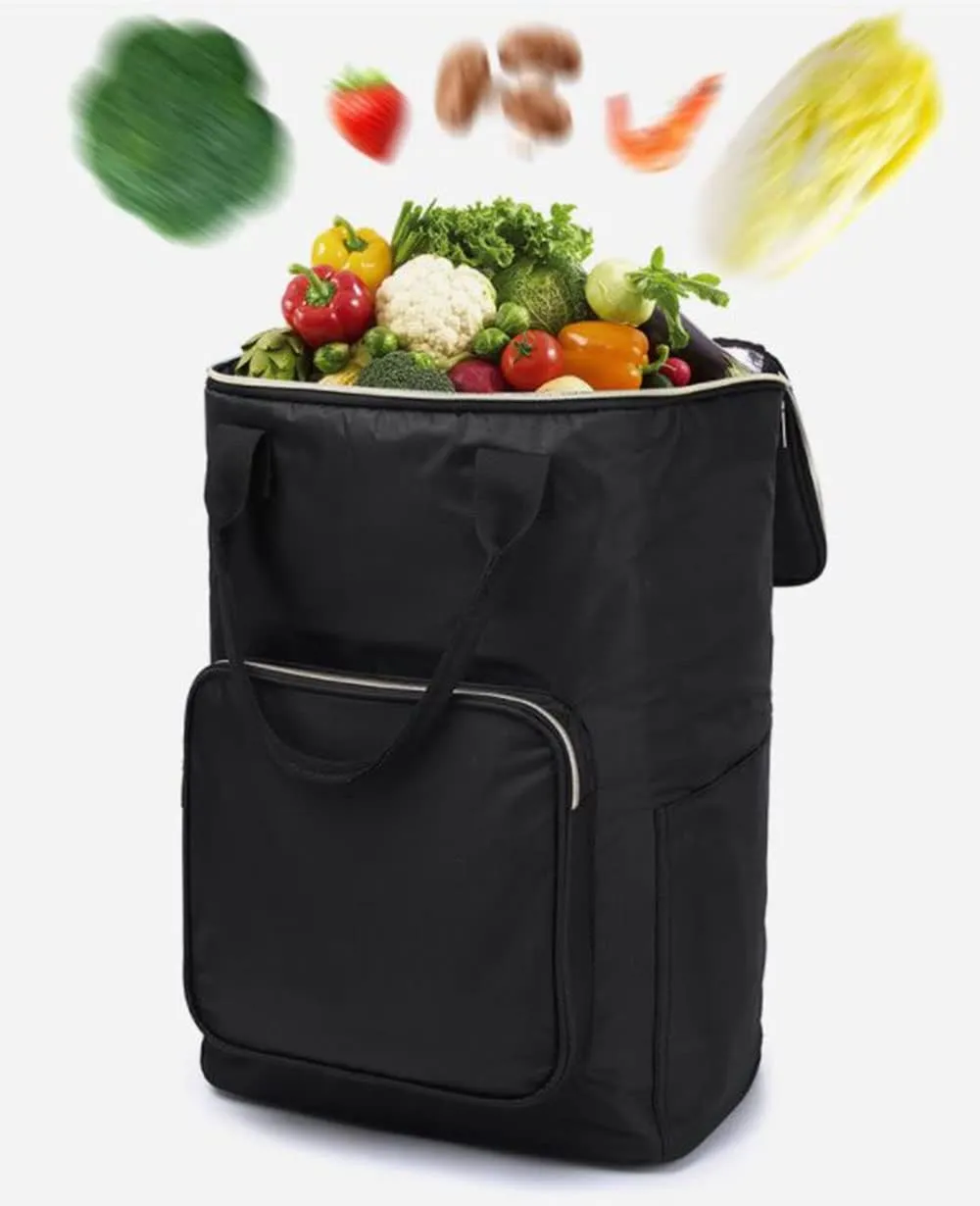 5-Wheeled Household Grocery, Small Pull cart, Folding Rod Shopping cart（D5）