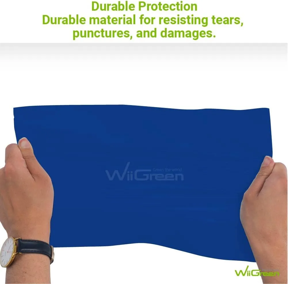 #7 150 PCS 14.5x19 inch Biodegradable Poly Mailers, Compostable Envelopes Shipping Bags, Eco Friendly Packaging Envelopes Supplies Mailing Bags, Blue/Navy