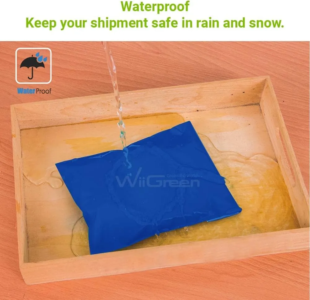 #7 150 PCS 14.5x19 inch Biodegradable Poly Mailers, Compostable Envelopes Shipping Bags, Eco Friendly Packaging Envelopes Supplies Mailing Bags, Blue/Navy