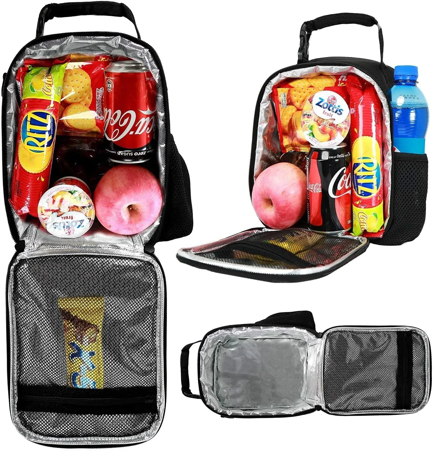 7-Mi Kids Lunch Bag Reusable 3D Design Snack Shoulder Bags with Zipper Online Insulated Thermal Girls Boys Lunch Tote Bags Cooler Box for Picnic(Horse)