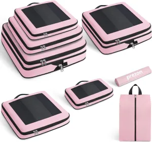 8 Set/6 Set/4 Set Compression Packing Cubes for Travel, Lightweight Vacation Travel Essentials, Travel Accessories for Suitcase Organizer Bags Set, Durable Luggage Organizer