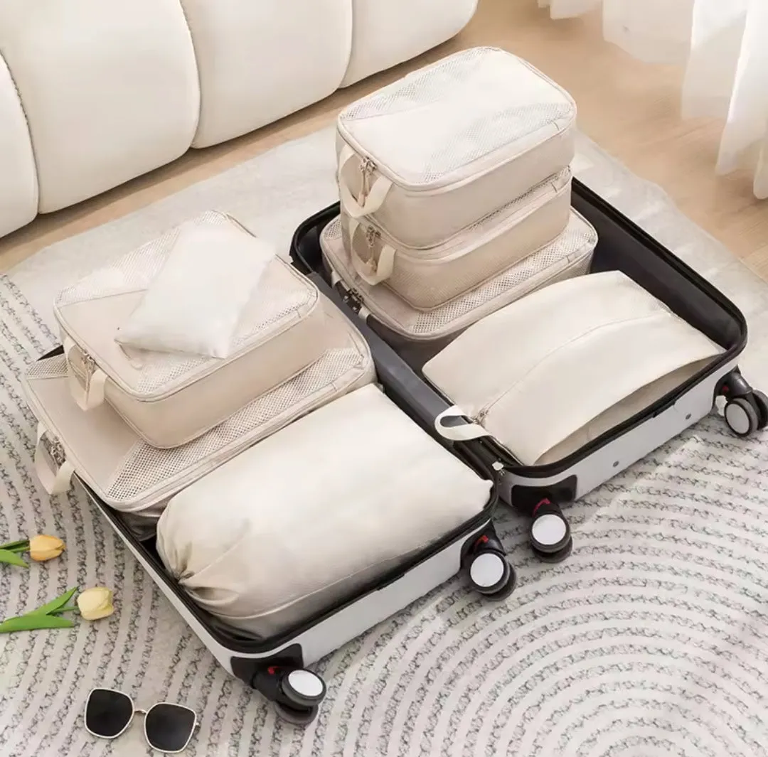 8pcs Travel Suitcase Compression Cubes gha