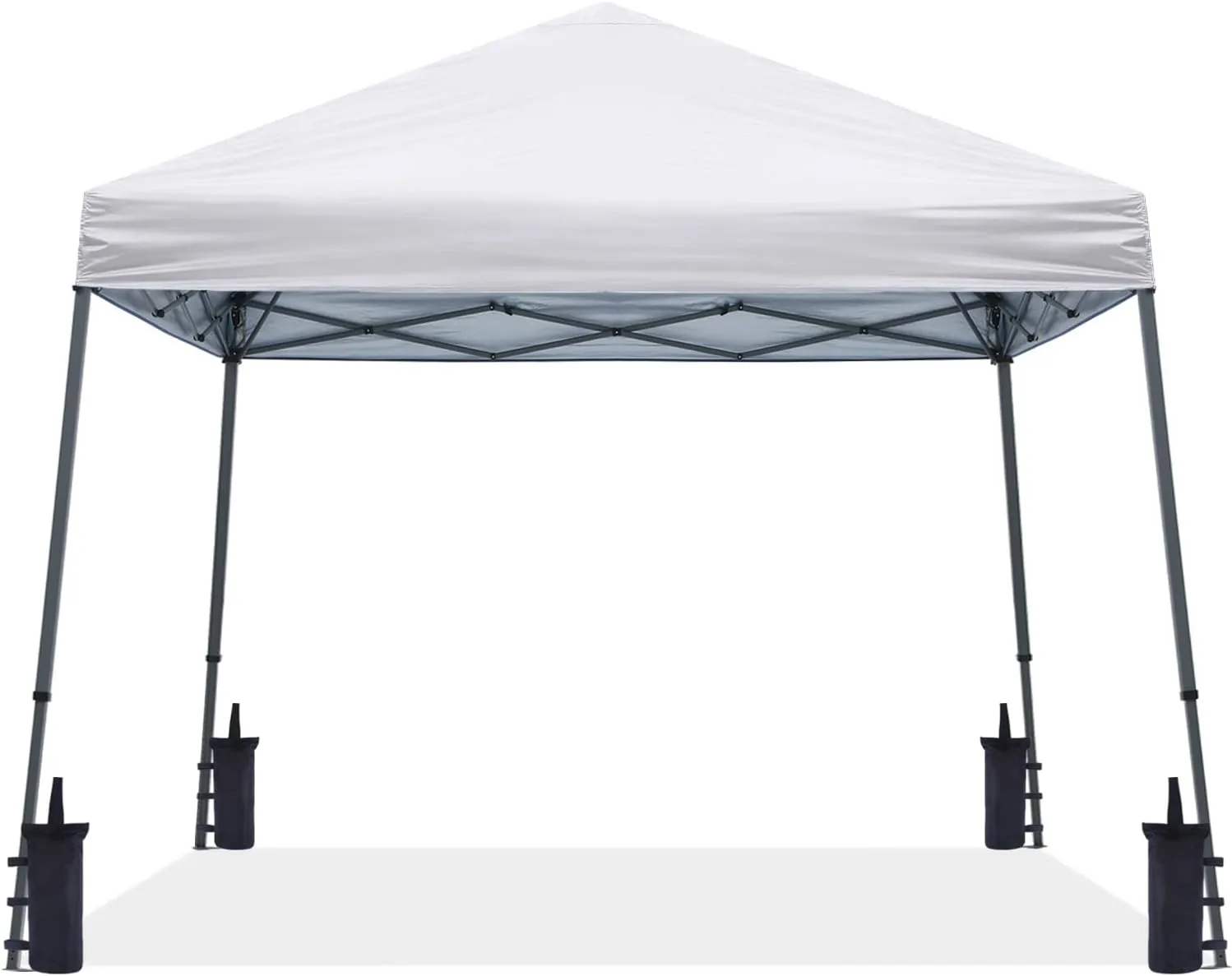 ABCCANOPY Stable Pop up Outdoor Canopy Tent 8 x 8 ft Base / 6 x 6 ft Top, White