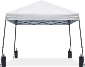 ABCCANOPY Stable Pop up Outdoor Canopy Tent 8 x 8 ft Base / 6 x 6 ft Top, White