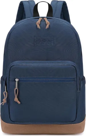 abshoo Casual Travel Backpack for Men Lighweight College School Bookbag for Teen Boys (Navy)