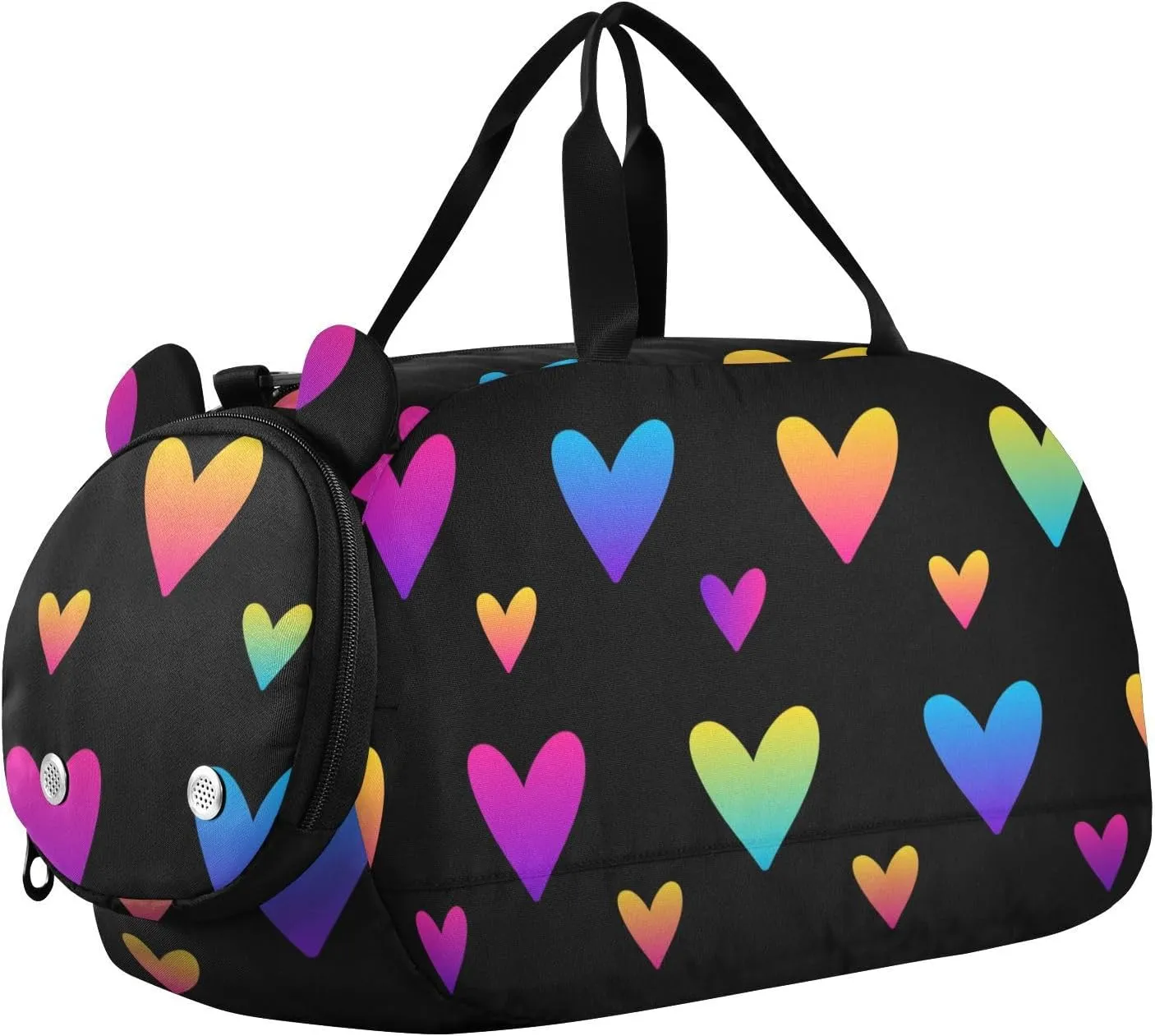 Abstract Hearts Duffel Bags for Boys Small Gym Bags for Teens Dance Bag for Girls