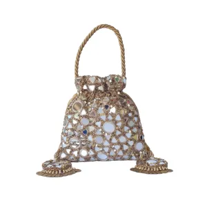 Adora By Ankita Gold Mirat Bag
