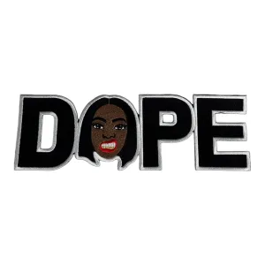 Afrocentric DOPE Patch for Clothing and Accessories