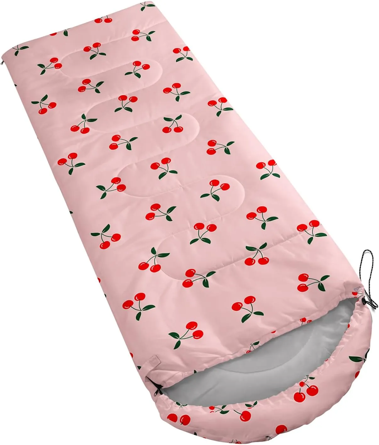 AILONEN Blue Butterfly Sleeping Bags,Lightweight & Waterproof,3 Season Warm & Cool Weather,Fairy Forest Flower Sleeping Bags for Kids,Girls,Adults,Travelling,Outdoors