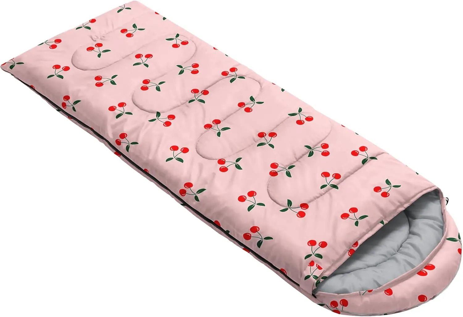 AILONEN Blue Butterfly Sleeping Bags,Lightweight & Waterproof,3 Season Warm & Cool Weather,Fairy Forest Flower Sleeping Bags for Kids,Girls,Adults,Travelling,Outdoors