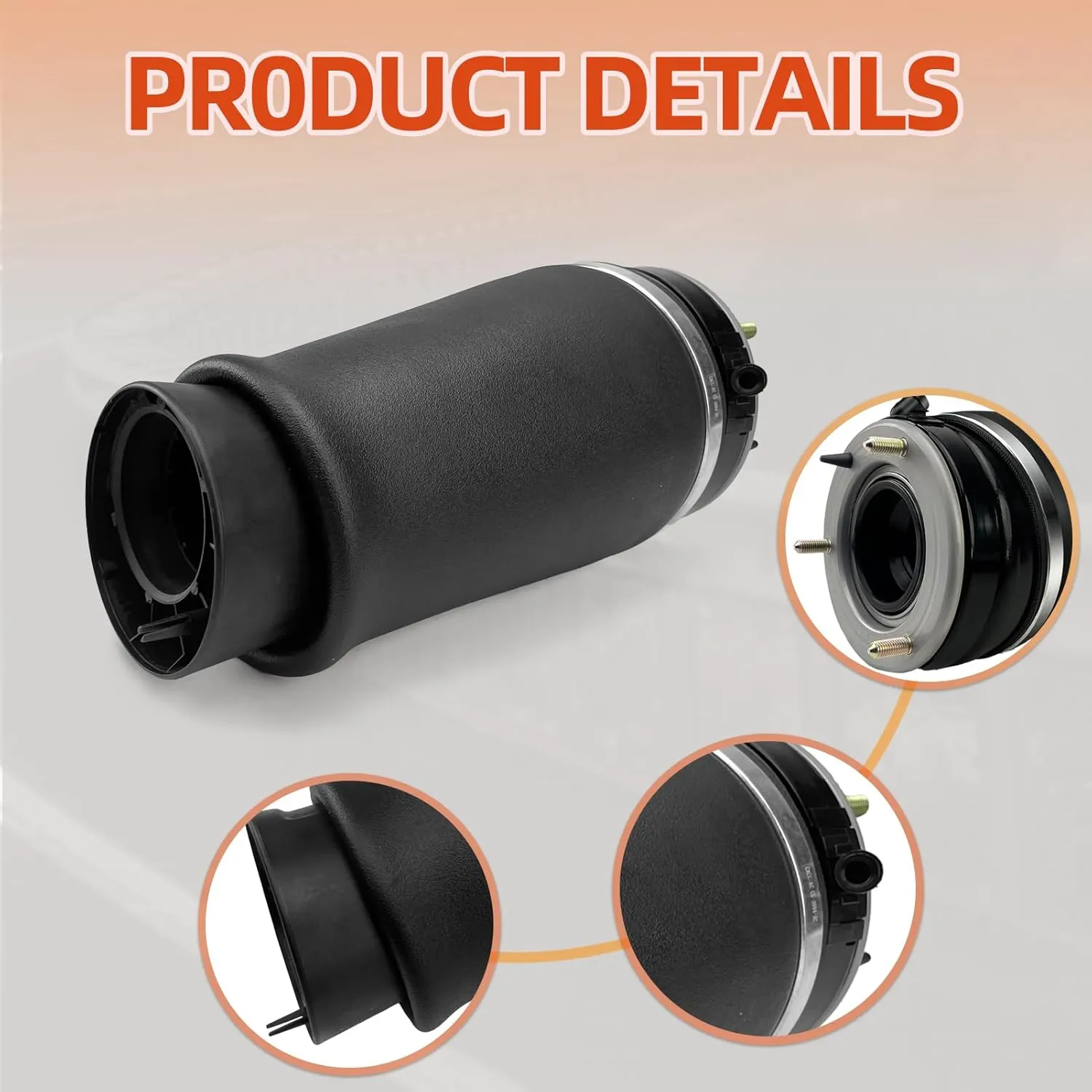Air Suspension Spring Bag Front Left Compatible with 2002-2012 Range Rover L322, OEM Replace RNB000750