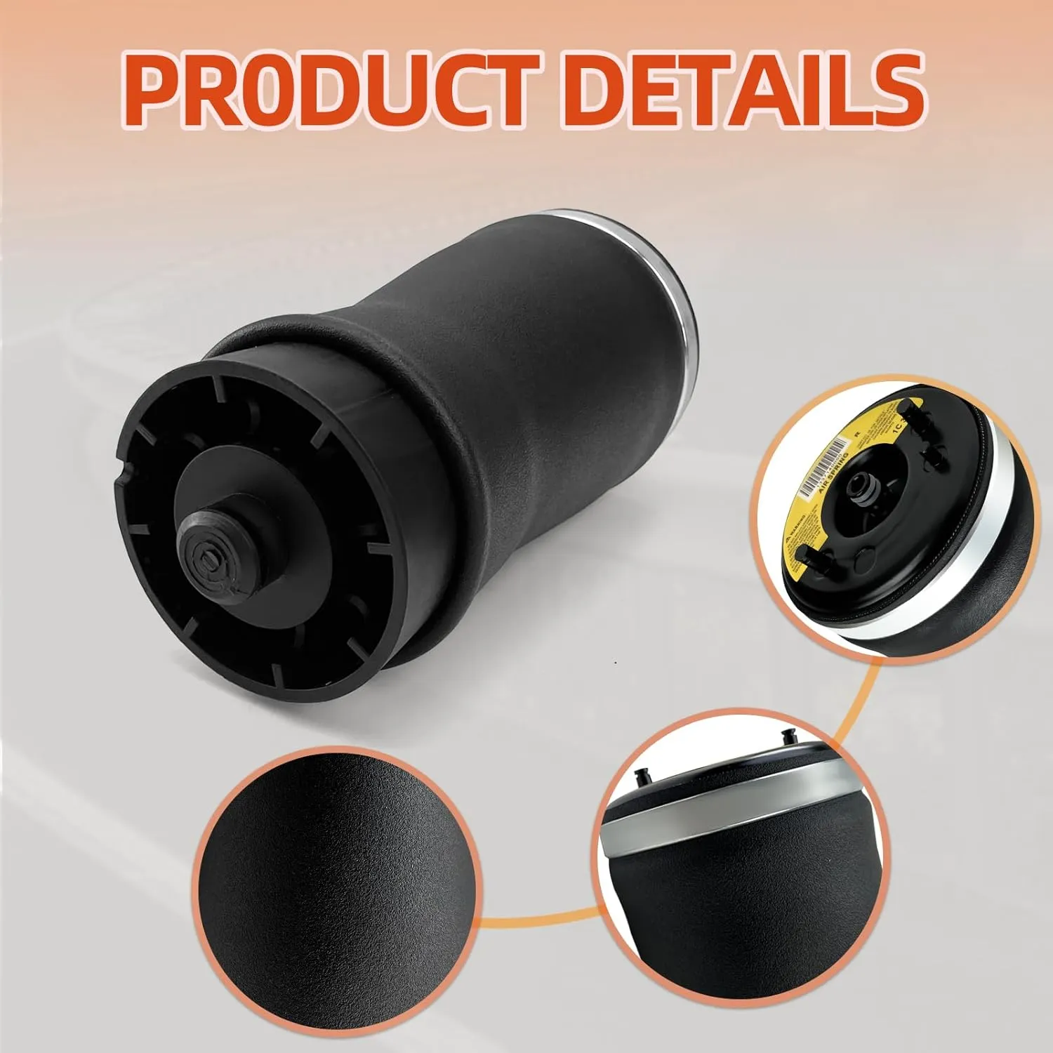 Air Suspension Spring Bag Rear Left Compatible with X5 E53 2000-2006, OEM Number Replace 37126750355