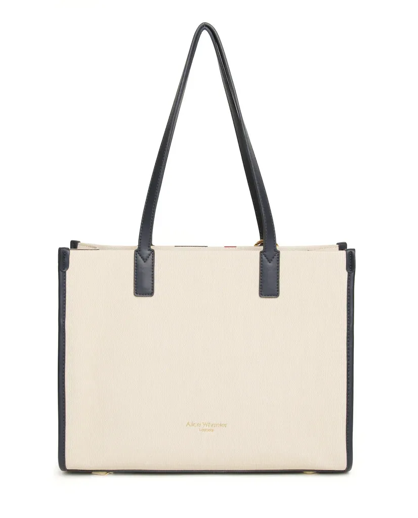 Alice Wheeler - Navy Stripe Amalfi Tote Bag