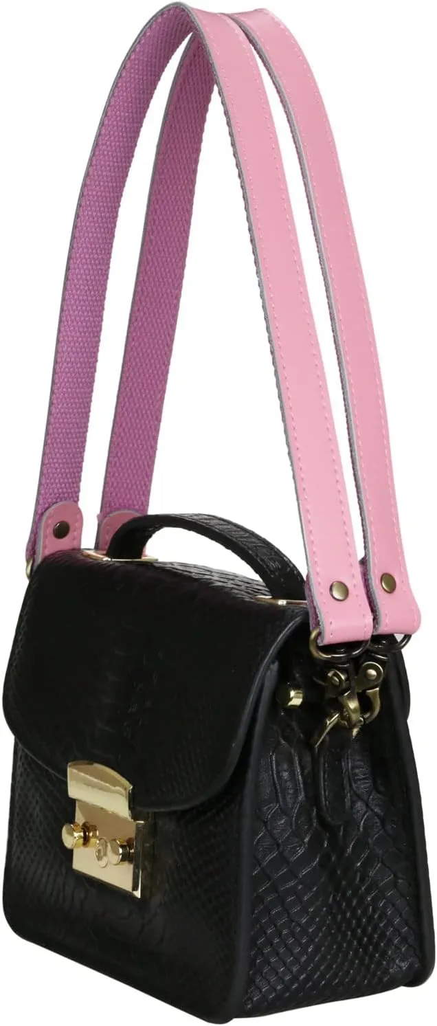 Allzedream Genuine Leather Purse Strap Sewing Canvas Replacement Handbag Shoulder Bag 2 Pcs