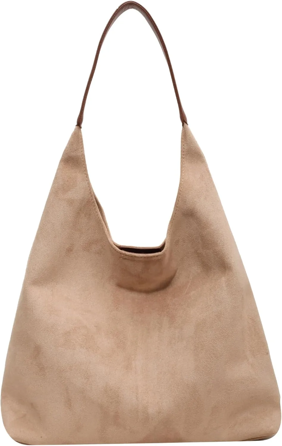 ALUWU Suede Bags for Women 2024 Retro Faux Suede Handbag Slouchy Hobo Bag Fall Purse
