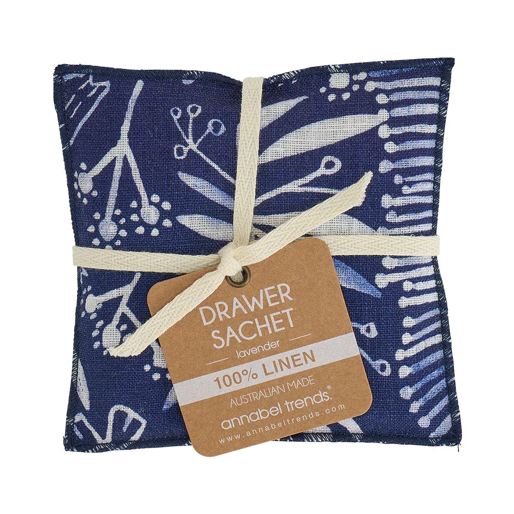Annabel Trends X Lordy Dordie Drawer Sachet - Linen - Navy Natives