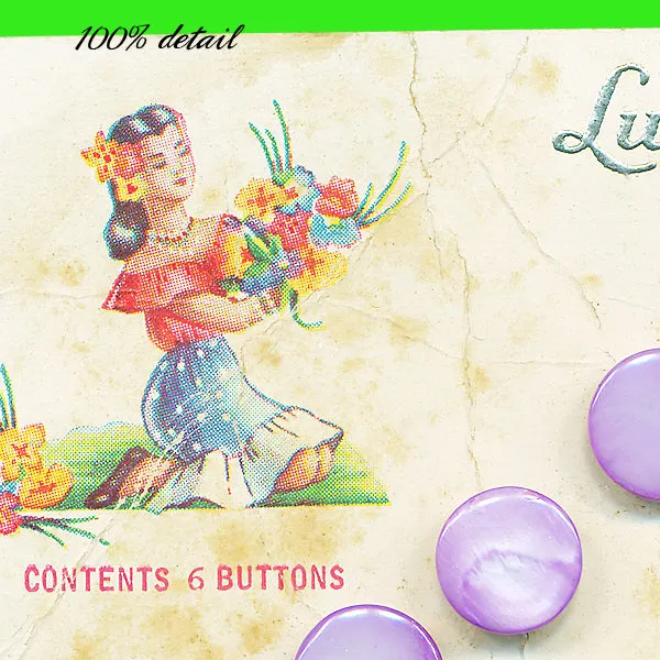 Antique Button Cards, Volume 01