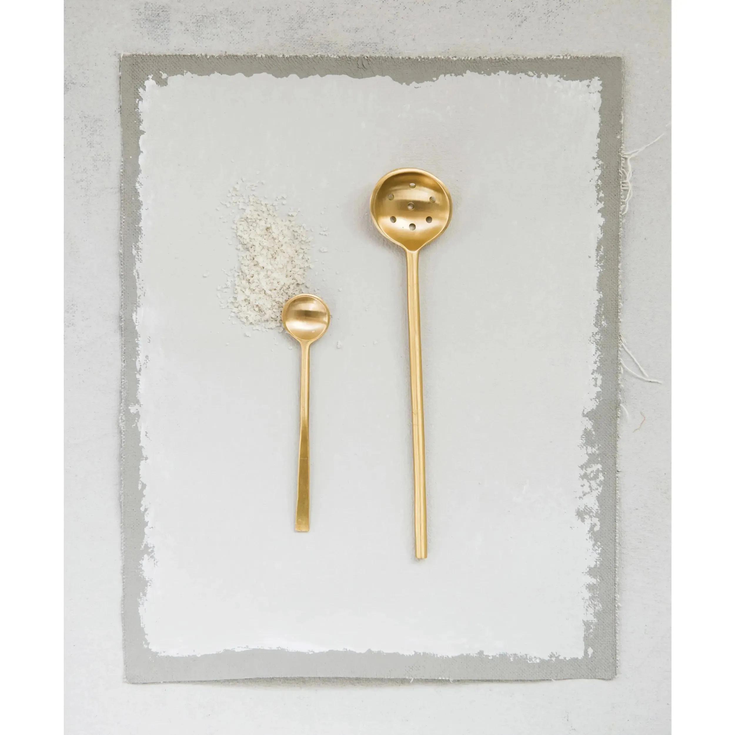 Antique Gold Olive Spoon