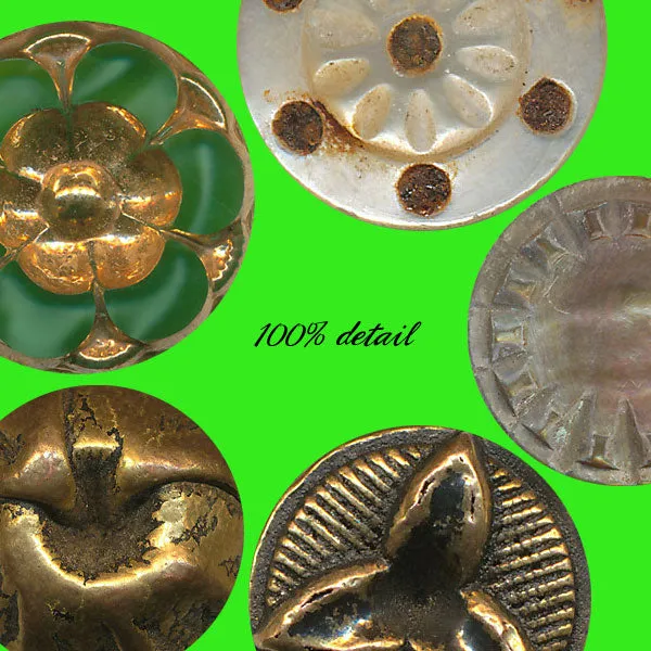 Antique Metal Buttons, Volume 01