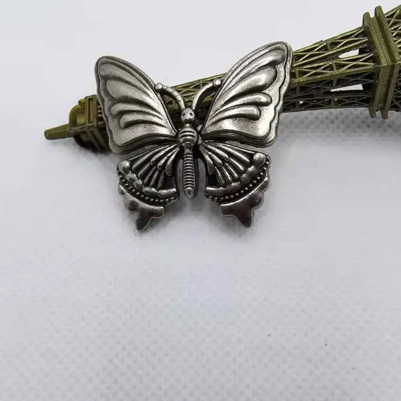 Antique Silver Butterfly Rivets Decorative Metal Stud Buttons 30PCS