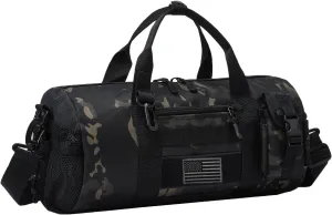 ArcEnCiel Small Tactical Duffle Bag Men Gym Pack Molle Shoulder Bags Shoes Storage Sports Handbag with Patch
