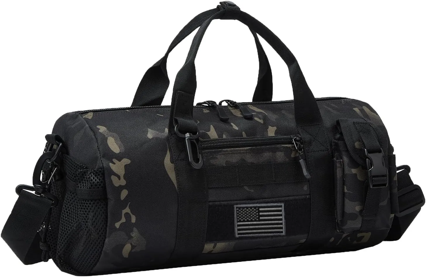 ArcEnCiel Small Tactical Duffle Bag Men Gym Pack Molle Shoulder Bags Shoes Storage Sports Handbag with Patch