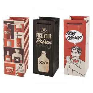 Assorted Retro Drinking Icon Gift Bags