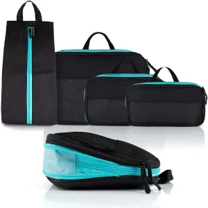 ATACAMA 4 Set Compression Packing Cubes For Suitcases - Packing Cubes for Travel Essentials - Suitcase Organizer Bags Set - Travel Bags Organizer for Luggage - Compression Bags for Travel Accessories