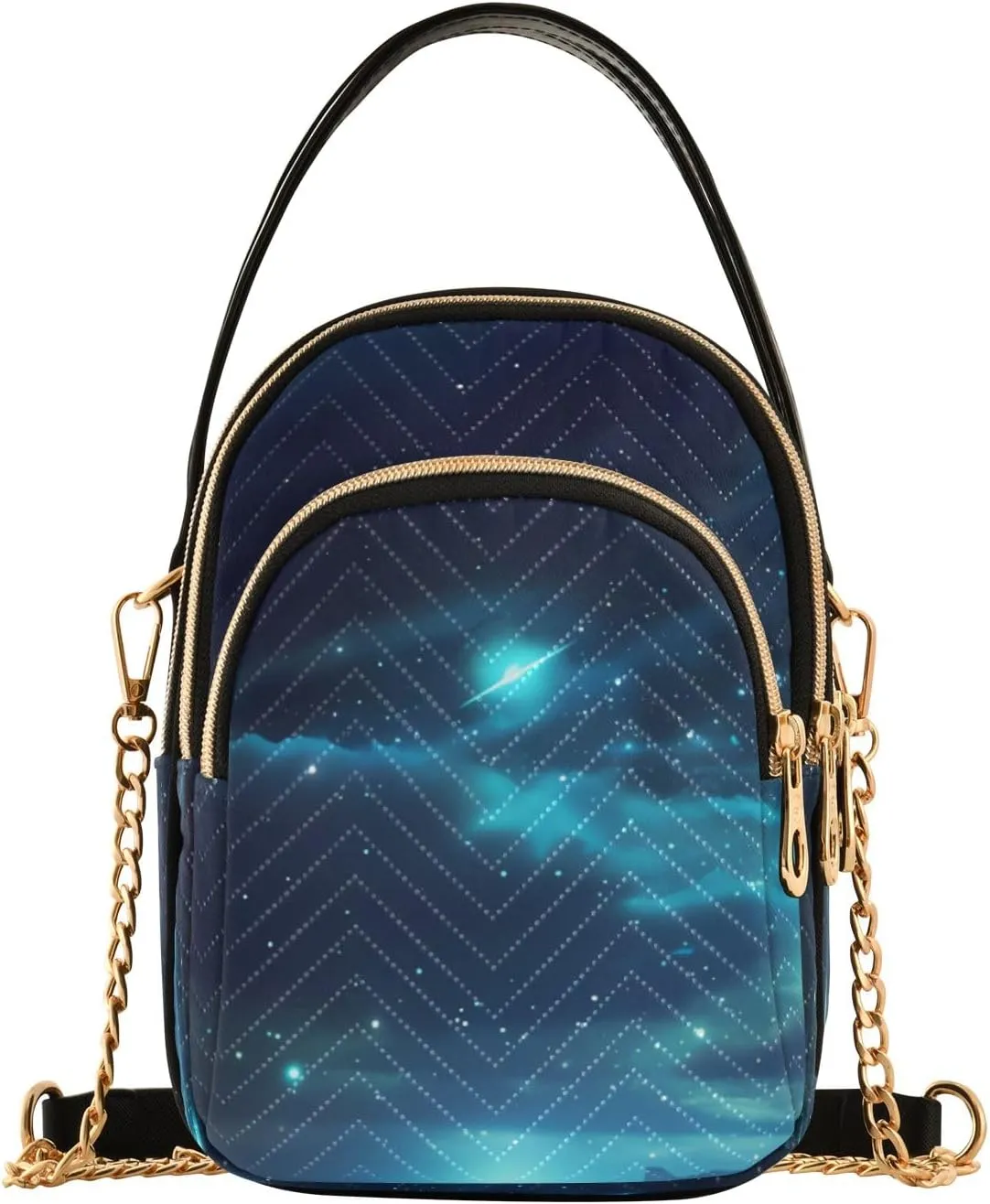 Aurora at The Seaside Crossbody Handbags for Women Casual Leather Shoulder Phone Purse