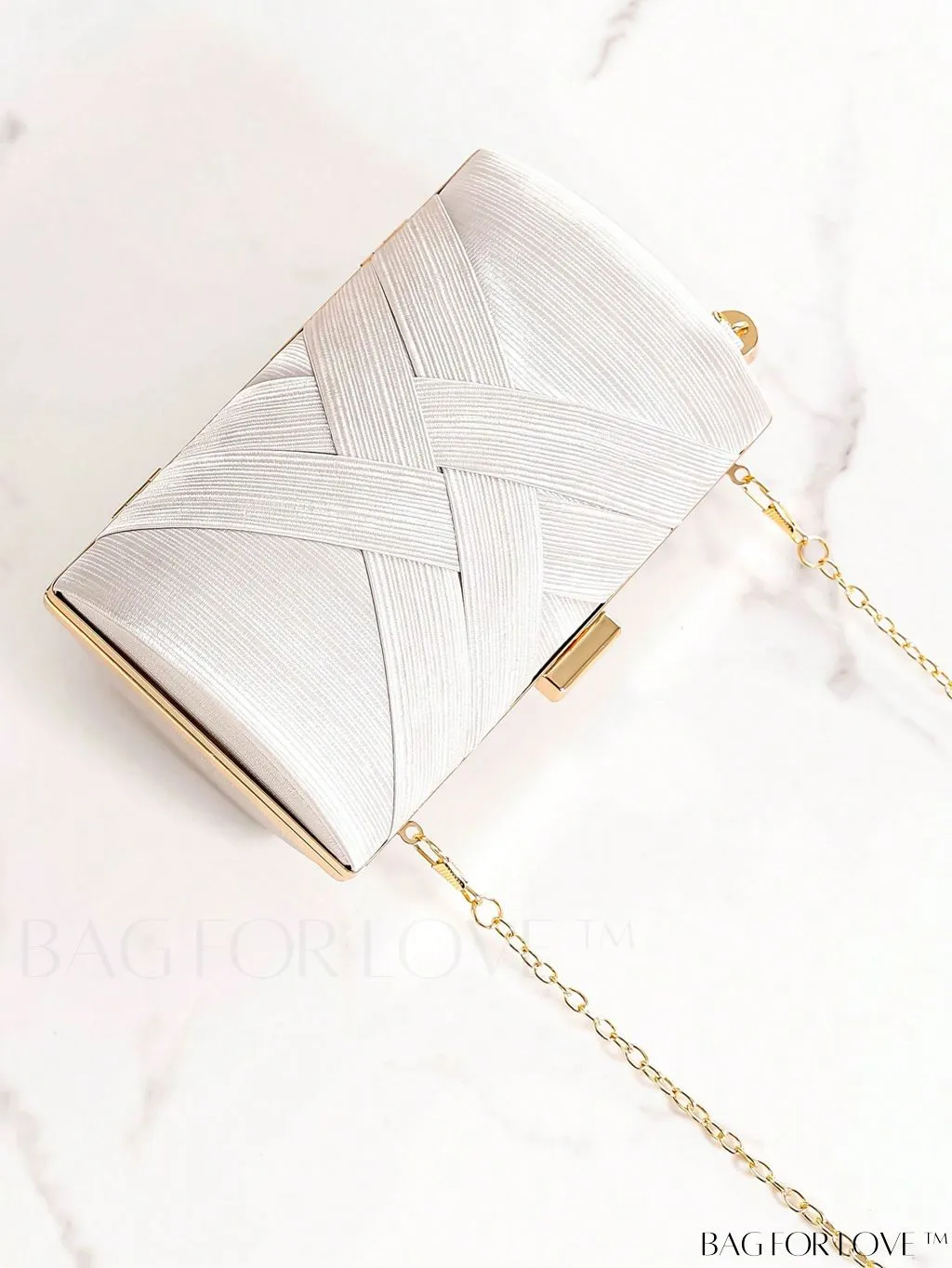 BagForLove - Chic Mini Chain Box Bag with Braided Detail and Tassel Accent