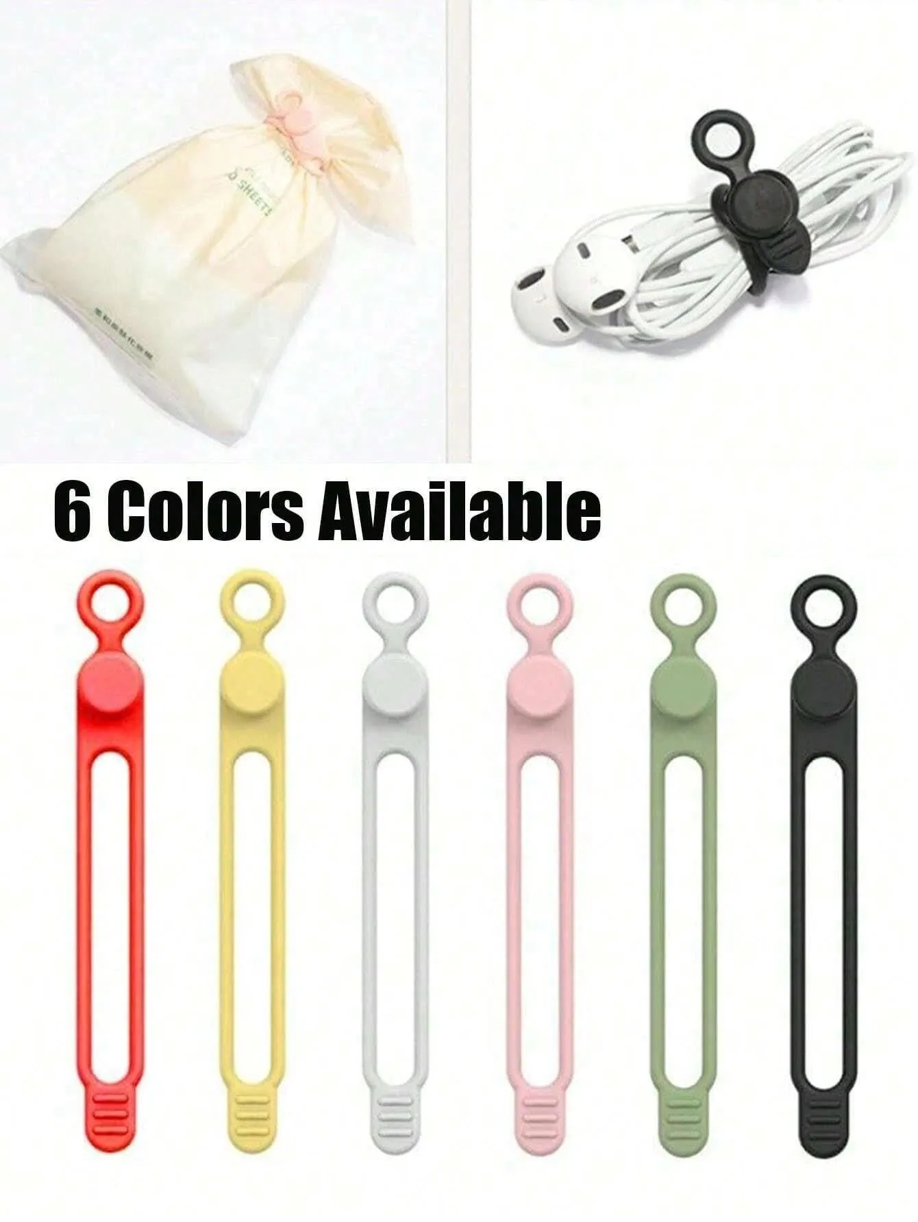 BagForLove - College Essentials Adaptable Cable Ties for Desk Organization